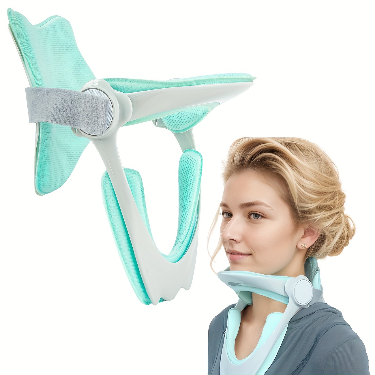 Neck Traction Pillow - Ergonomic Neck Support Pillow with Adjustable