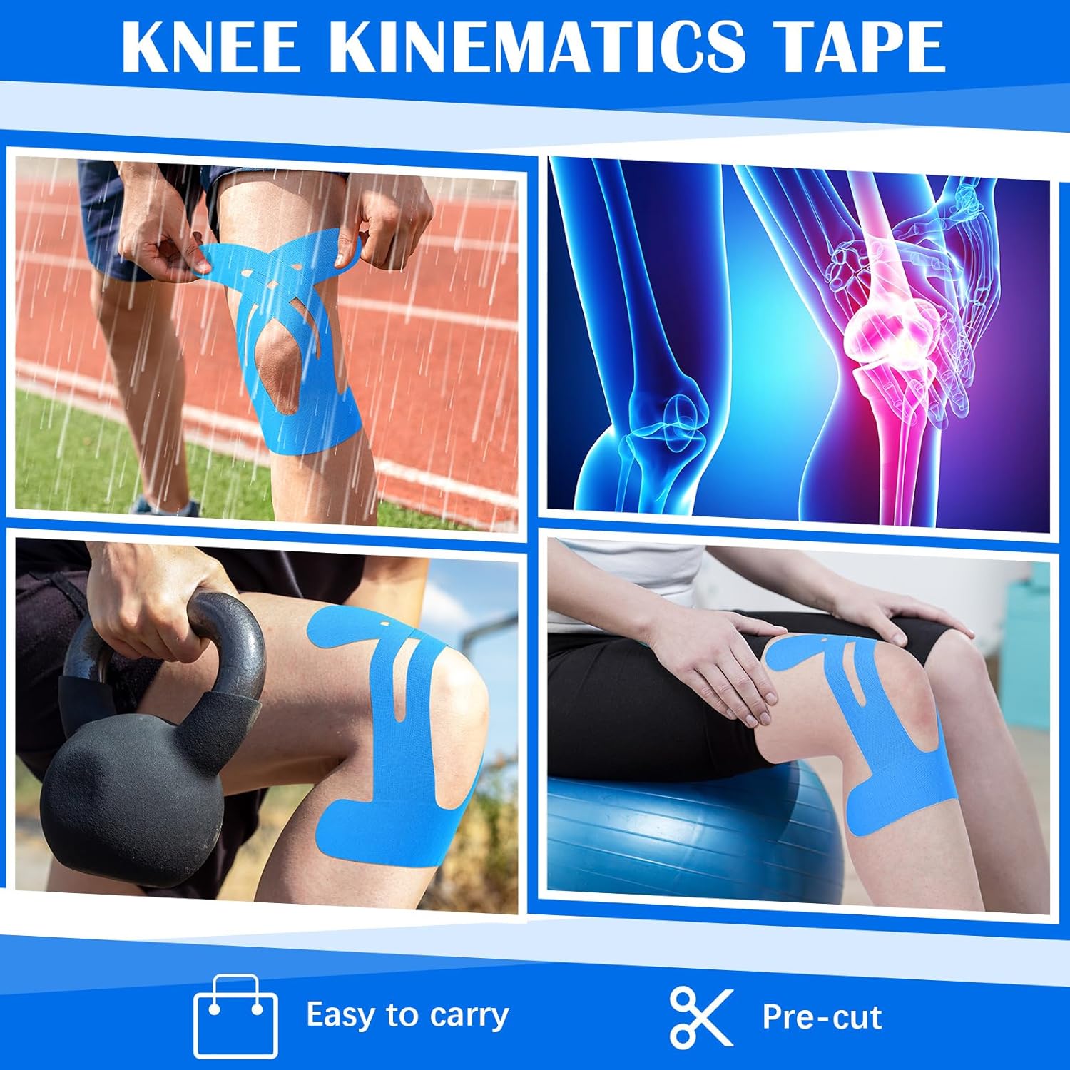 10PCS Precut Kinesiology Tape  - đánh giá và giá Kinesiology Tape Sports