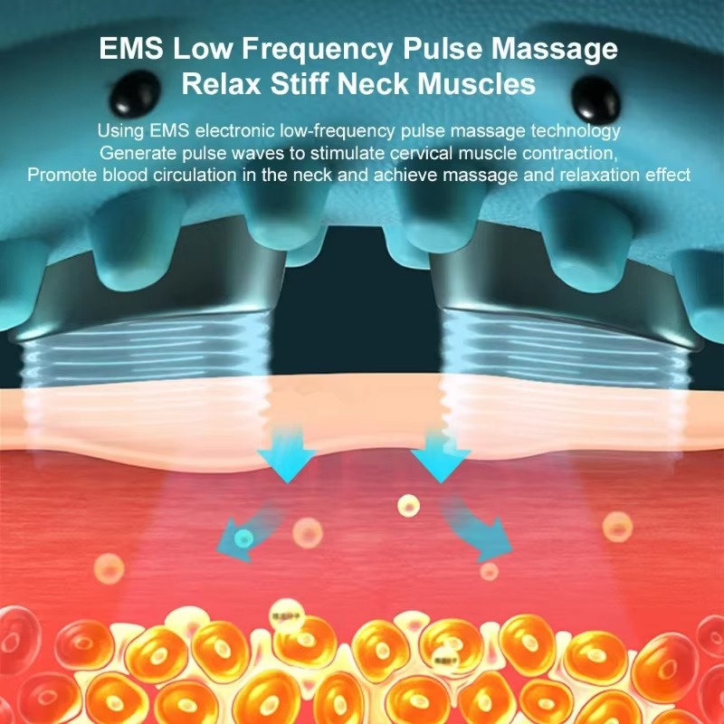 Electric Heated EMS Pulse Cerv - đánh giá và giá Neck Traction Pillow