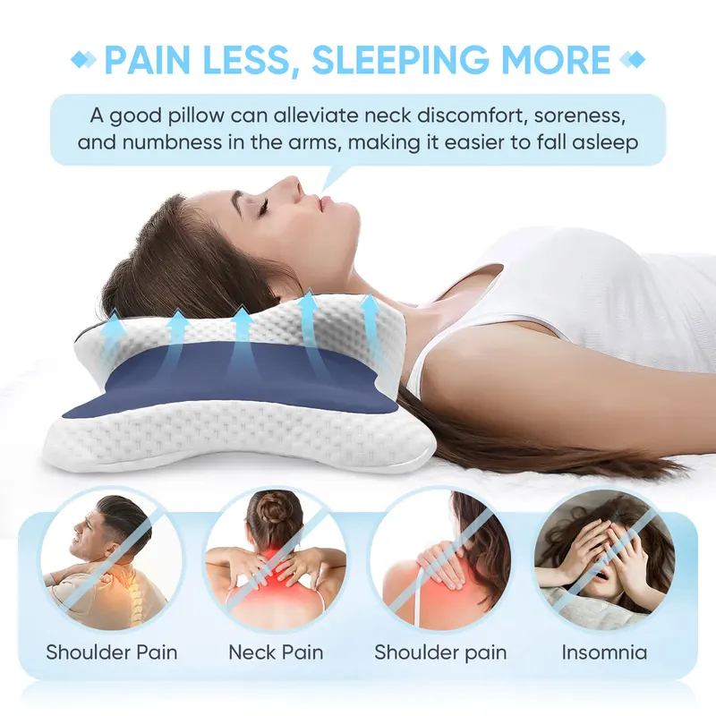 Memory Foam Pillow Cervical Pi - đánh giá và giá Neck Traction Pillow