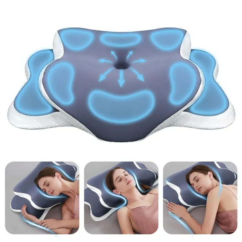 Memory Foam Pillow Cervical Pi - đánh giá và giá Neck Traction Pillow