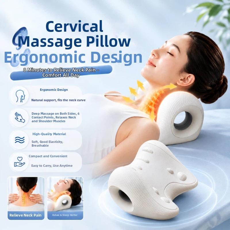 [CO]Ergonomic Neck And Shoulde - đánh giá và giá Neck Traction Pillow